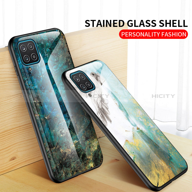 Custodia Silicone Gel Laterale Fantasia Modello Specchio Cover per Samsung Galaxy A12 Nacho