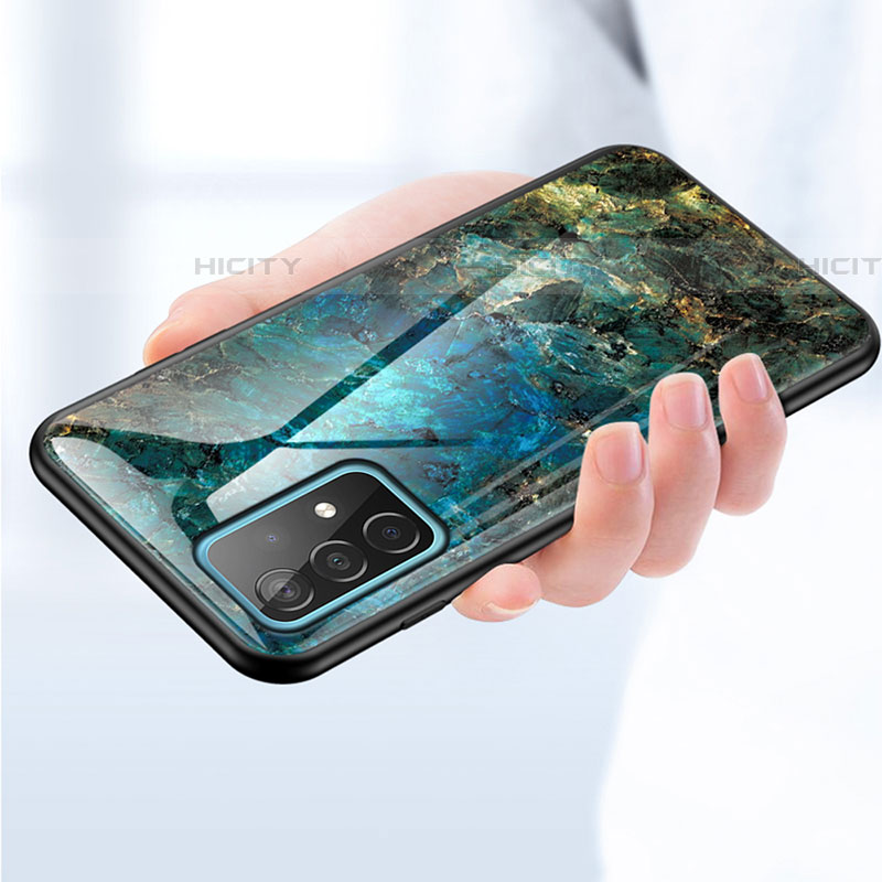 Custodia Silicone Gel Laterale Fantasia Modello Specchio Cover per Samsung Galaxy A52 5G
