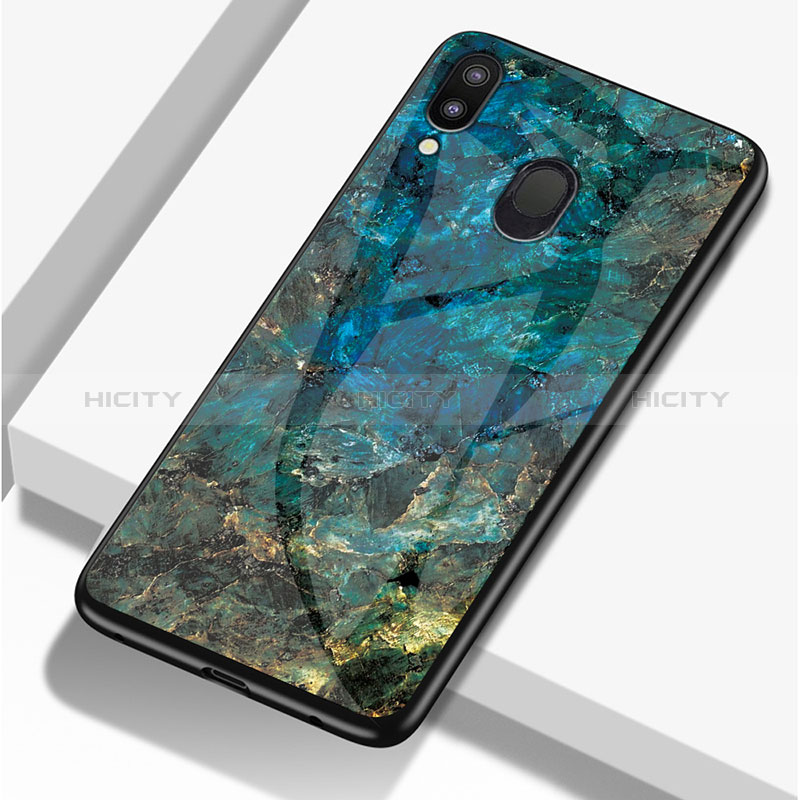 Custodia Silicone Gel Laterale Fantasia Modello Specchio Cover per Samsung Galaxy M20