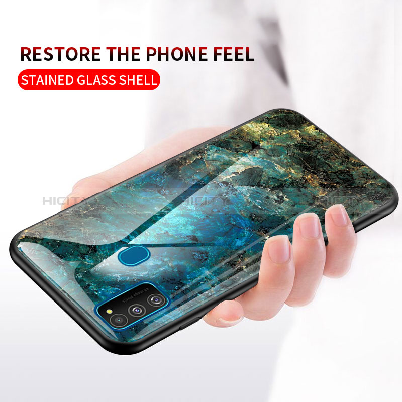 Custodia Silicone Gel Laterale Fantasia Modello Specchio Cover per Samsung Galaxy M30s