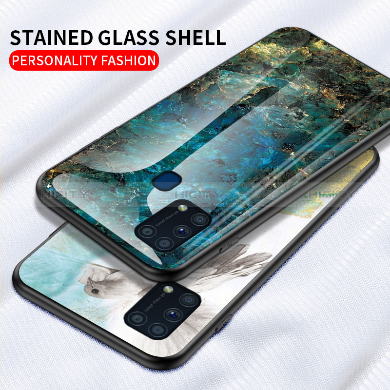 Custodia Silicone Gel Laterale Fantasia Modello Specchio Cover per Samsung Galaxy M31