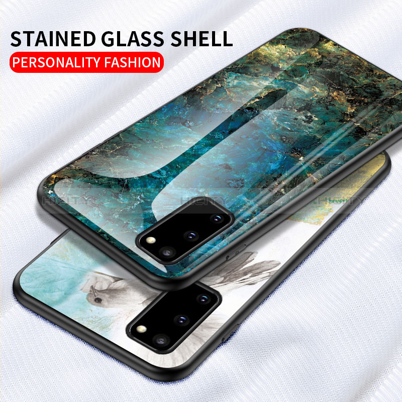 Custodia Silicone Gel Laterale Fantasia Modello Specchio Cover per Samsung Galaxy S20