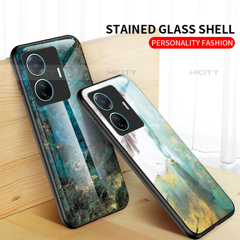 Custodia Silicone Gel Laterale Fantasia Modello Specchio Cover per Vivo iQOO Z6 Pro 5G