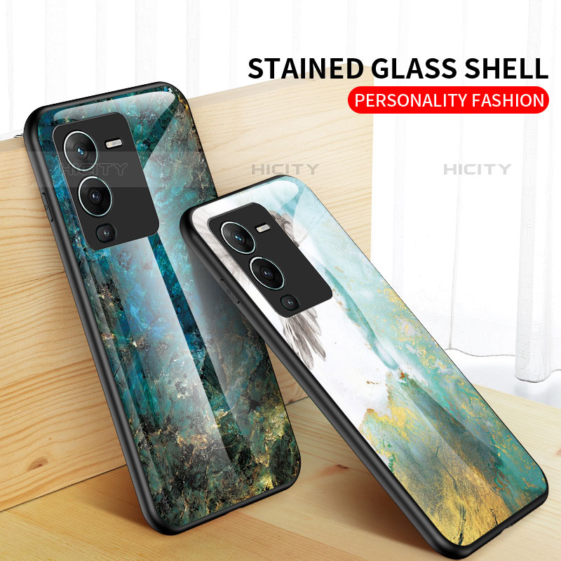 Custodia Silicone Gel Laterale Fantasia Modello Specchio Cover per Vivo V25 Pro 5G