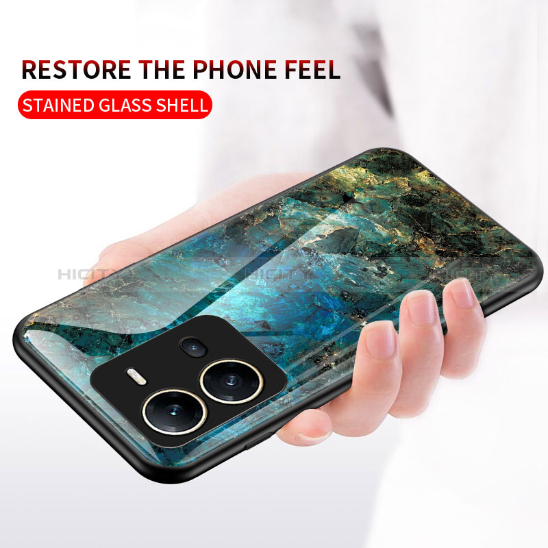 Custodia Silicone Gel Laterale Fantasia Modello Specchio Cover per Vivo V25e