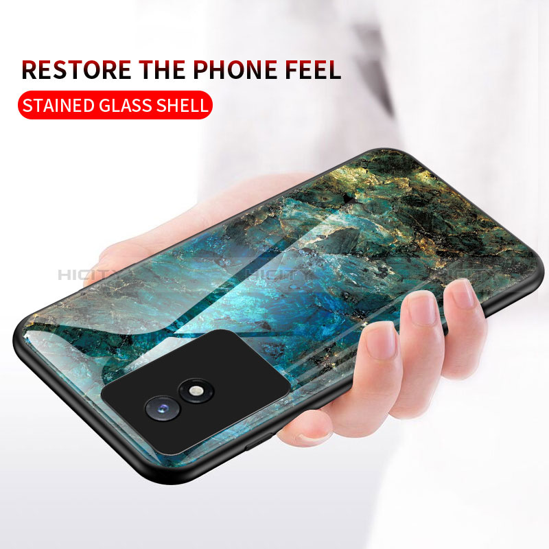 Custodia Silicone Gel Laterale Fantasia Modello Specchio Cover per Vivo Y11 (2023)