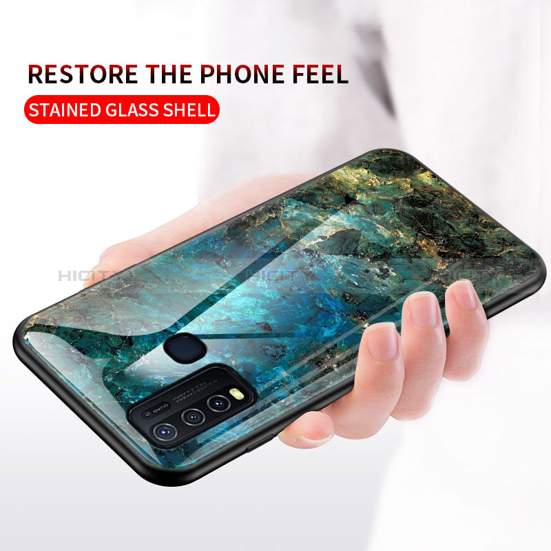 Custodia Silicone Gel Laterale Fantasia Modello Specchio Cover per Vivo Y50