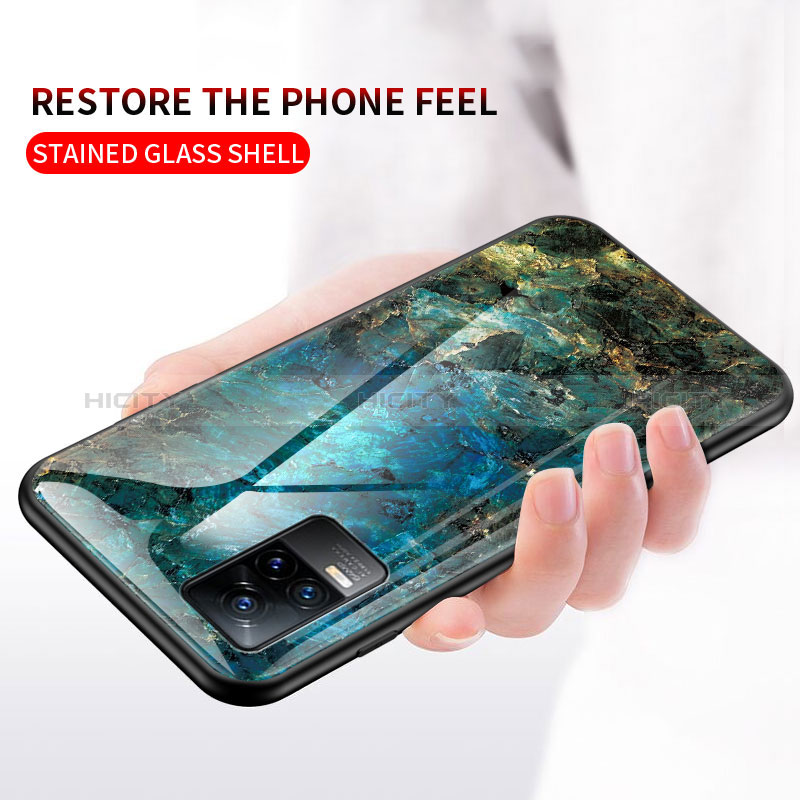 Custodia Silicone Gel Laterale Fantasia Modello Specchio Cover per Vivo Y73 (2021)