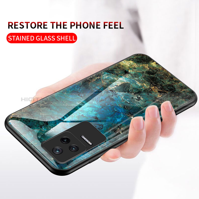 Custodia Silicone Gel Laterale Fantasia Modello Specchio Cover per Xiaomi Poco F4 5G