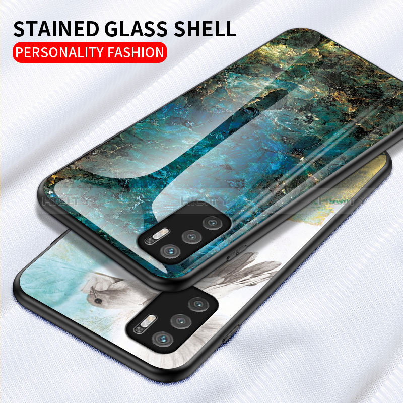 Custodia Silicone Gel Laterale Fantasia Modello Specchio Cover per Xiaomi POCO M3 Pro 5G