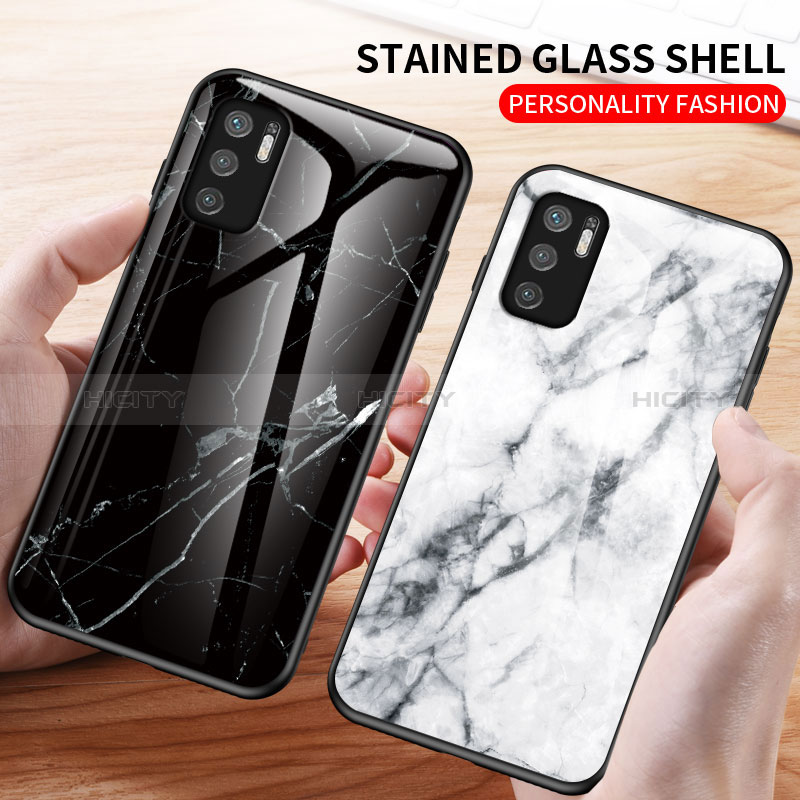 Custodia Silicone Gel Laterale Fantasia Modello Specchio Cover per Xiaomi POCO M3 Pro 5G