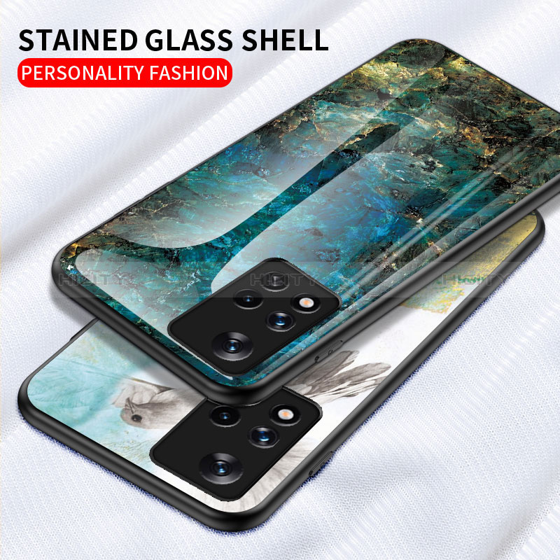 Custodia Silicone Gel Laterale Fantasia Modello Specchio Cover per Xiaomi Poco M4 Pro 5G