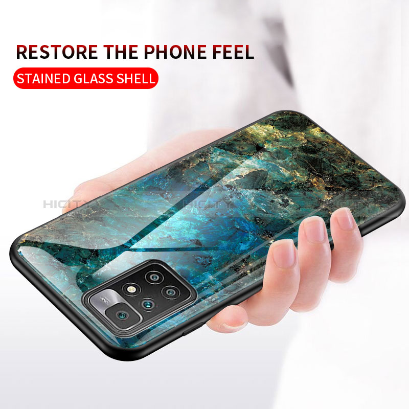 Custodia Silicone Gel Laterale Fantasia Modello Specchio Cover per Xiaomi Redmi 10 (2022)