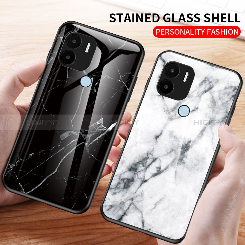 Custodia Silicone Gel Laterale Fantasia Modello Specchio Cover per Xiaomi Redmi A1 Plus