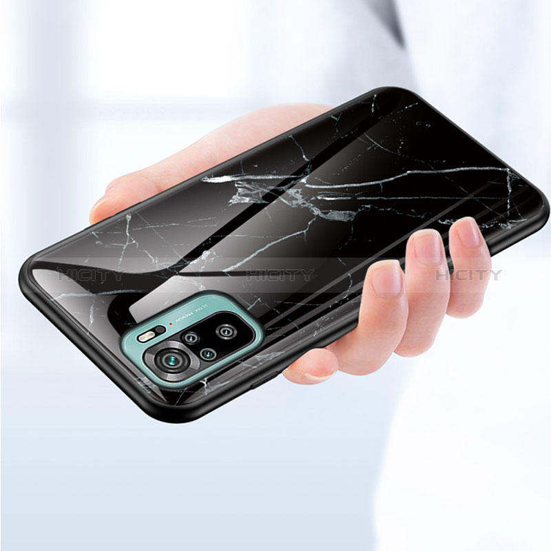 Custodia Silicone Gel Laterale Fantasia Modello Specchio Cover per Xiaomi Redmi Note 10 4G