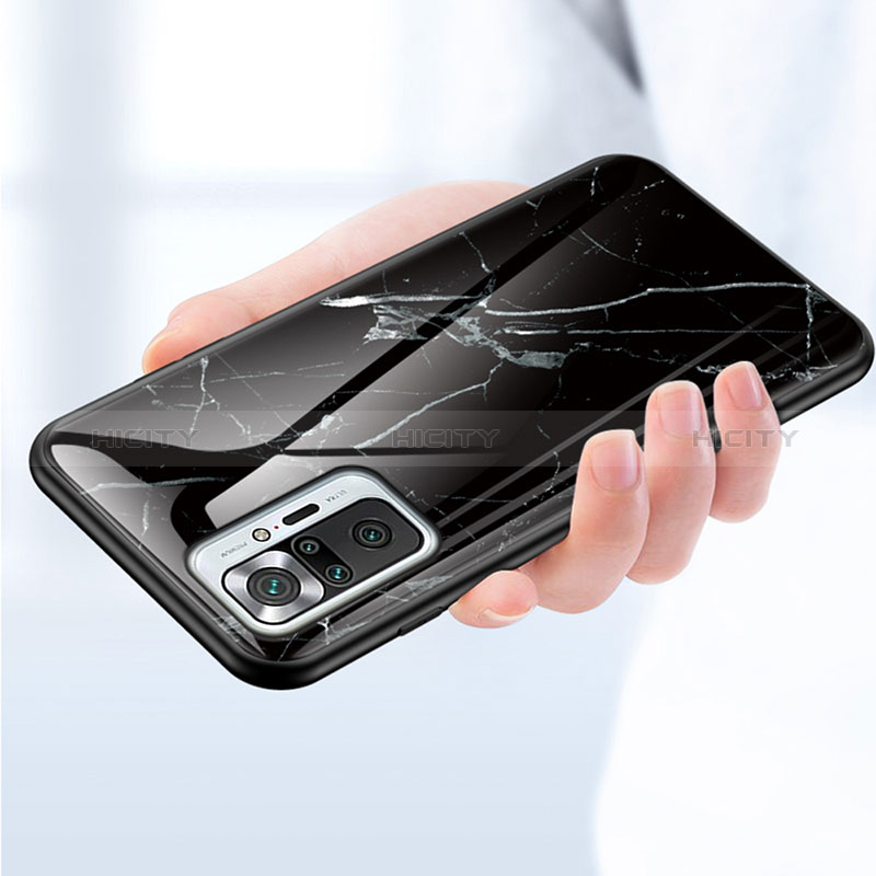 Custodia Silicone Gel Laterale Fantasia Modello Specchio Cover per Xiaomi Redmi Note 10 Pro 4G