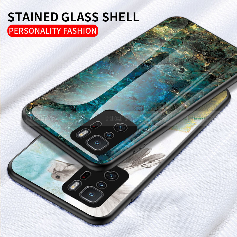 Custodia Silicone Gel Laterale Fantasia Modello Specchio Cover per Xiaomi Redmi Note 10 Pro 5G