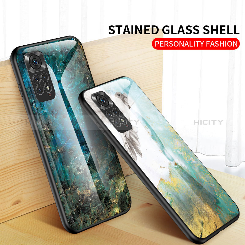 Custodia Silicone Gel Laterale Fantasia Modello Specchio Cover per Xiaomi Redmi Note 11S 4G