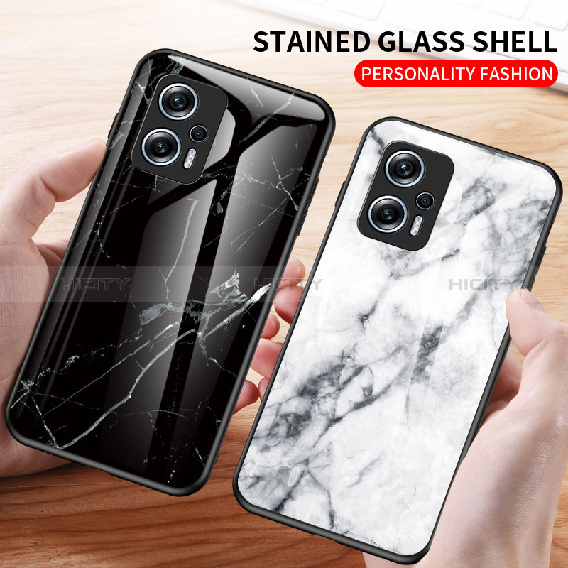 Custodia Silicone Gel Laterale Fantasia Modello Specchio Cover per Xiaomi Redmi Note 11T Pro 5G