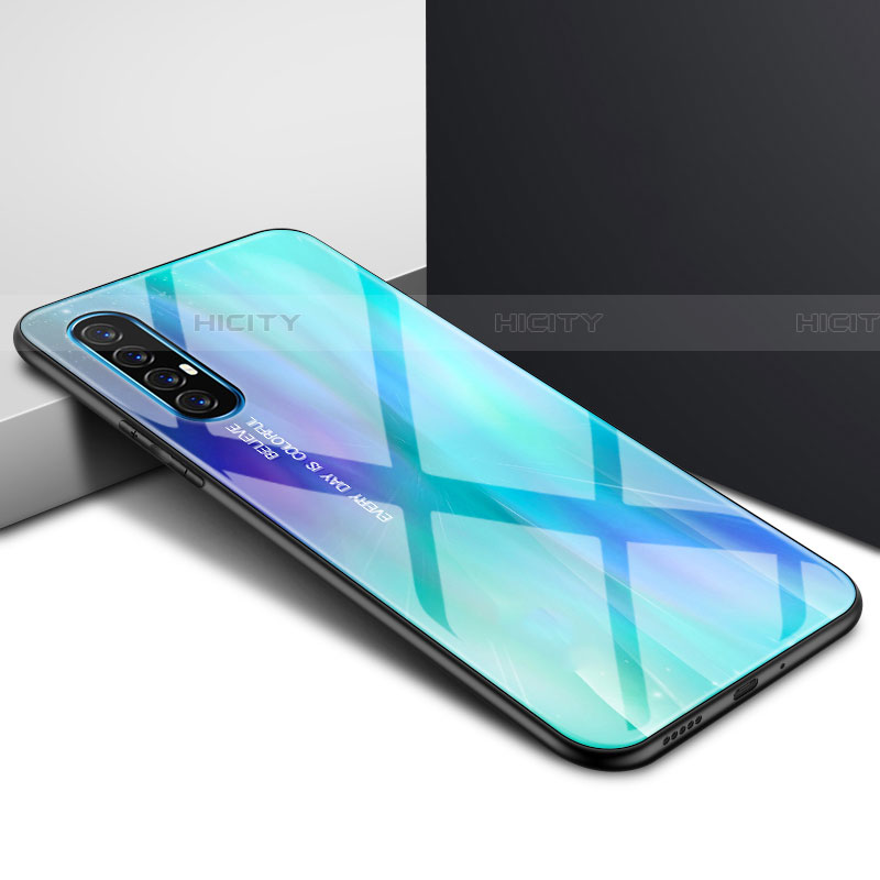 Custodia Silicone Gel Laterale Fantasia Modello Specchio Cover S01 per Oppo Reno3 Pro