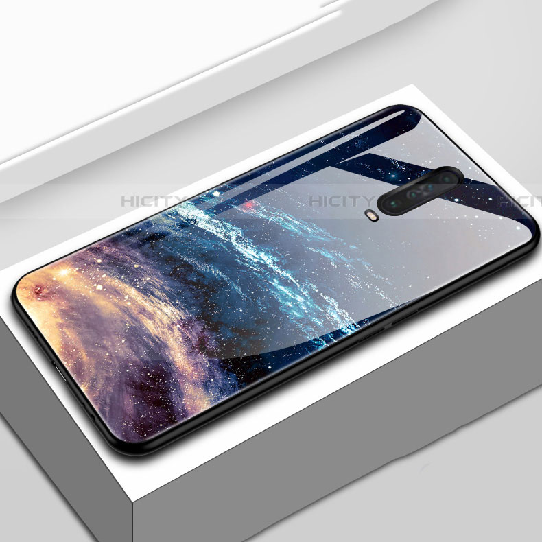 Custodia Silicone Gel Laterale Fantasia Modello Specchio Cover S02 per Xiaomi Poco X2 Marrone