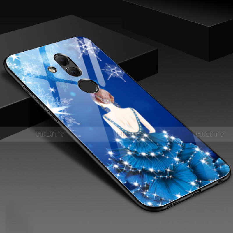 Custodia Silicone Gel Laterale Fiori Specchio Cover H02 per Huawei Mate 20 Lite Multicolore