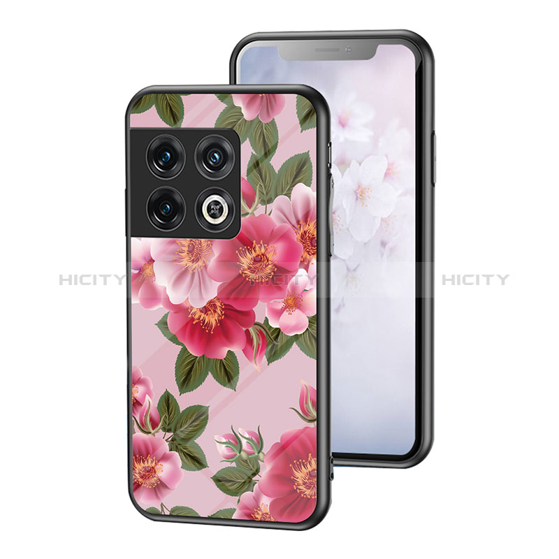 Custodia Silicone Gel Laterale Fiori Specchio Cover per OnePlus 10 Pro 5G