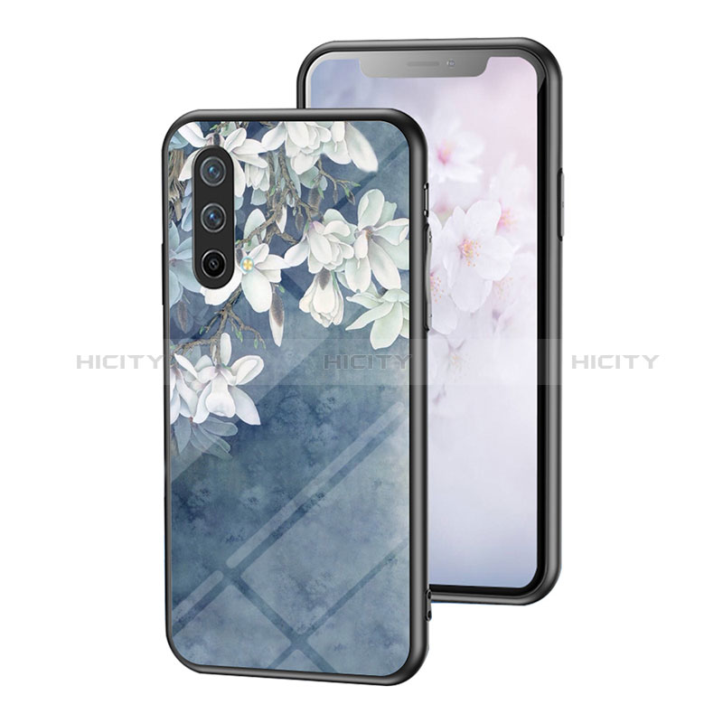 Custodia Silicone Gel Laterale Fiori Specchio Cover per OnePlus Nord CE 5G