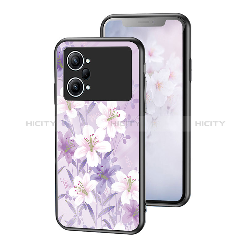 Custodia Silicone Gel Laterale Fiori Specchio Cover per Oppo K10 Pro 5G