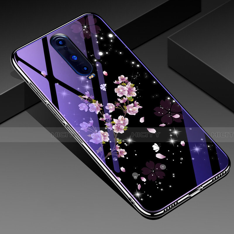 Custodia Silicone Gel Laterale Fiori Specchio Cover per Oppo R17 Pro