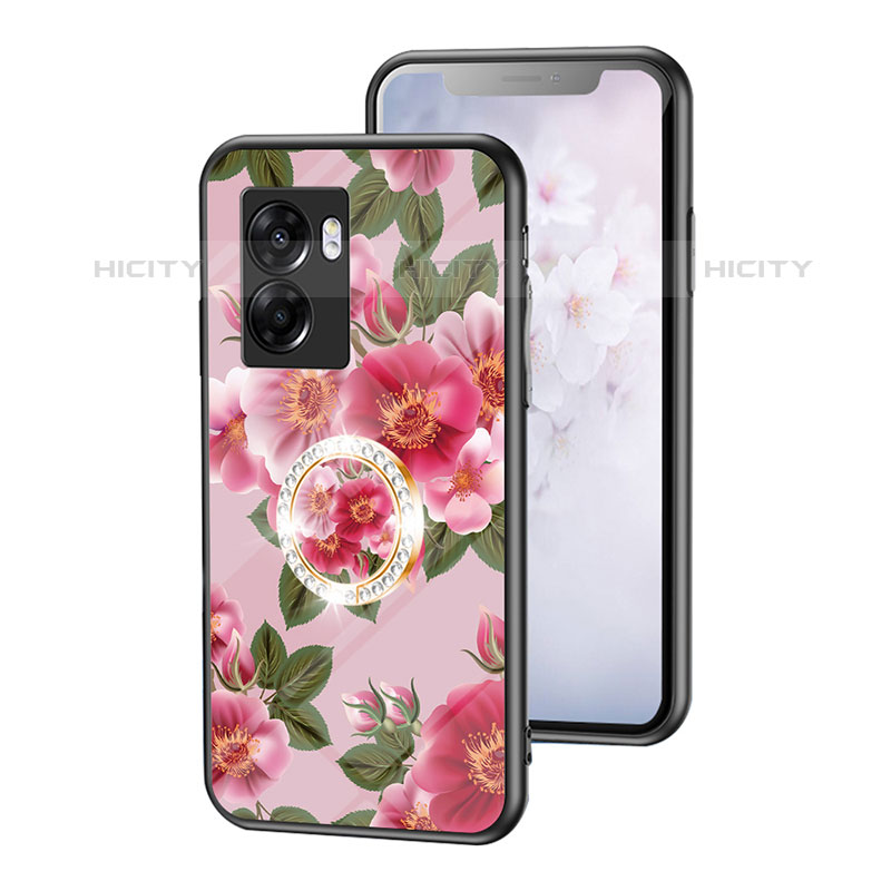 Custodia Silicone Gel Laterale Fiori Specchio Cover S01 per OnePlus Nord N300 5G