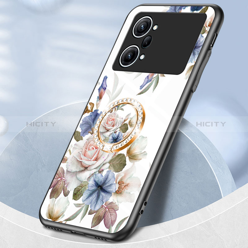 Custodia Silicone Gel Laterale Fiori Specchio Cover S01 per Oppo K10 Pro 5G