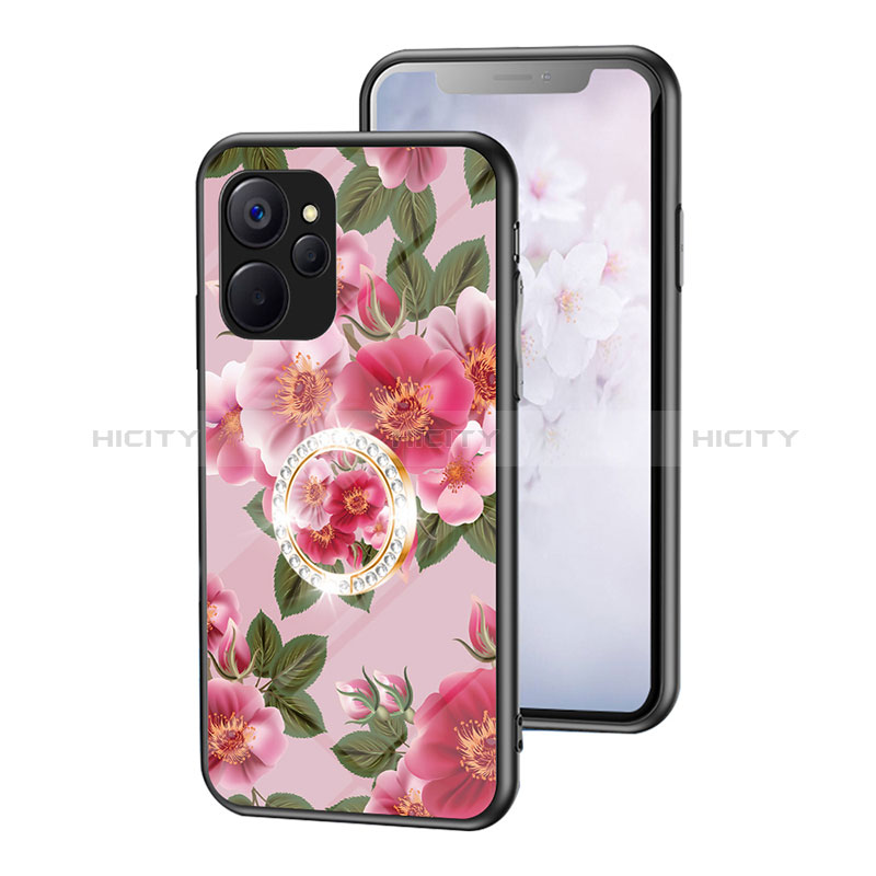 Custodia Silicone Gel Laterale Fiori Specchio Cover S01 per Realme 9i 5G