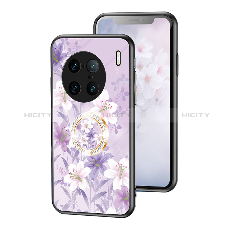 Custodia Silicone Gel Laterale Fiori Specchio Cover S01 per Vivo X90 Pro+ Plus 5G