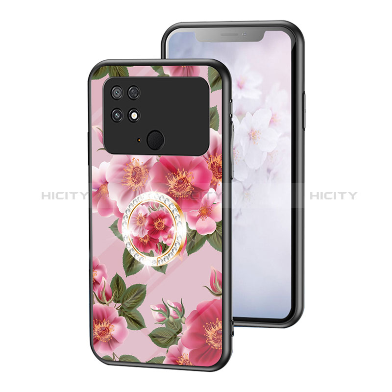 Custodia Silicone Gel Laterale Fiori Specchio Cover S01 per Xiaomi Poco C40