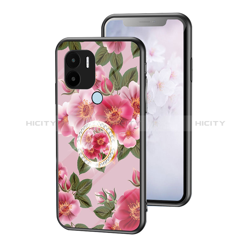 Custodia Silicone Gel Laterale Fiori Specchio Cover S01 per Xiaomi Redmi A1 Plus