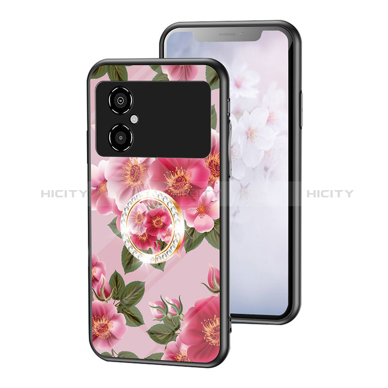 Custodia Silicone Gel Laterale Fiori Specchio Cover S01 per Xiaomi Redmi Note 11R 5G