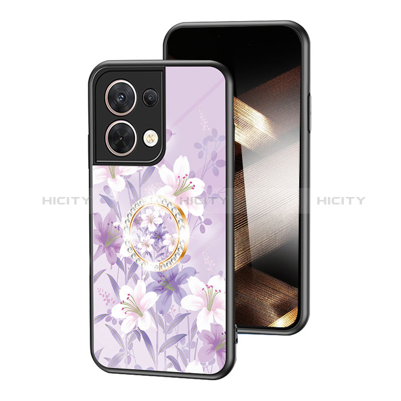 Custodia Silicone Gel Laterale Fiori Specchio Cover S01 per Xiaomi Redmi Note 13 Pro 5G