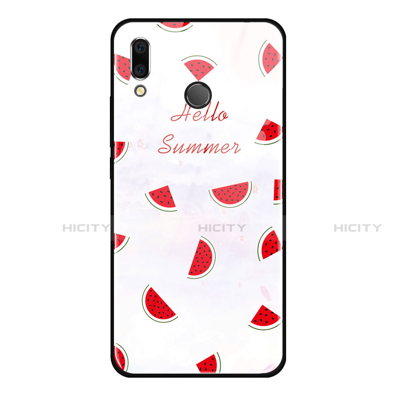 Custodia Silicone Gel Laterale Frutta Specchio Cover per Huawei Honor 8X Rosso