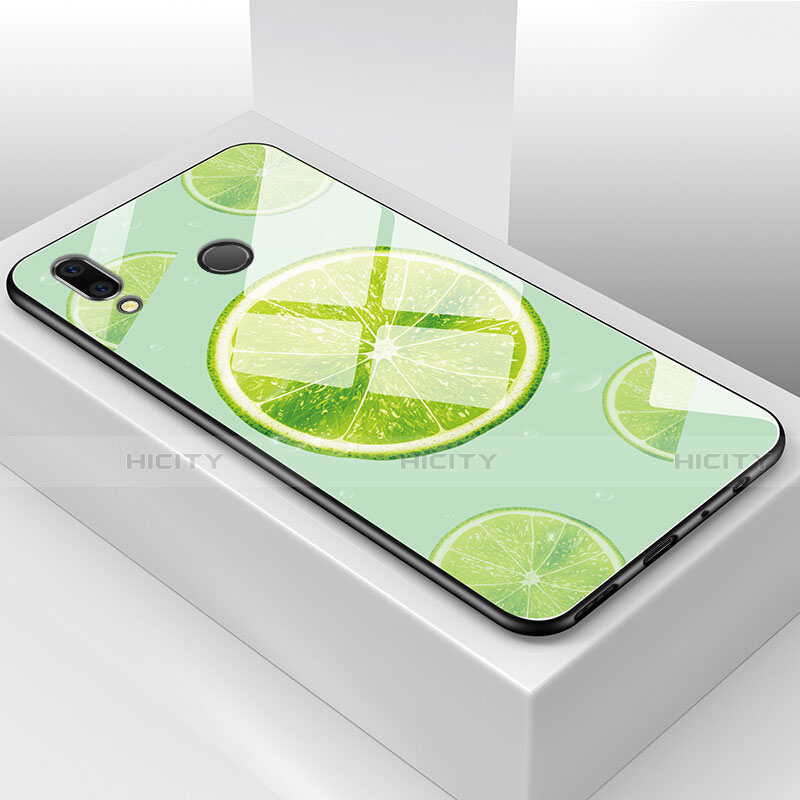 Custodia Silicone Gel Laterale Frutta Specchio Cover per Huawei Honor V10 Lite Verde