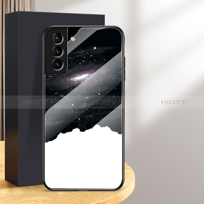 Custodia Silicone Gel Laterale Mistica Luna Stelle Specchio Cover per Samsung Galaxy S24 5G