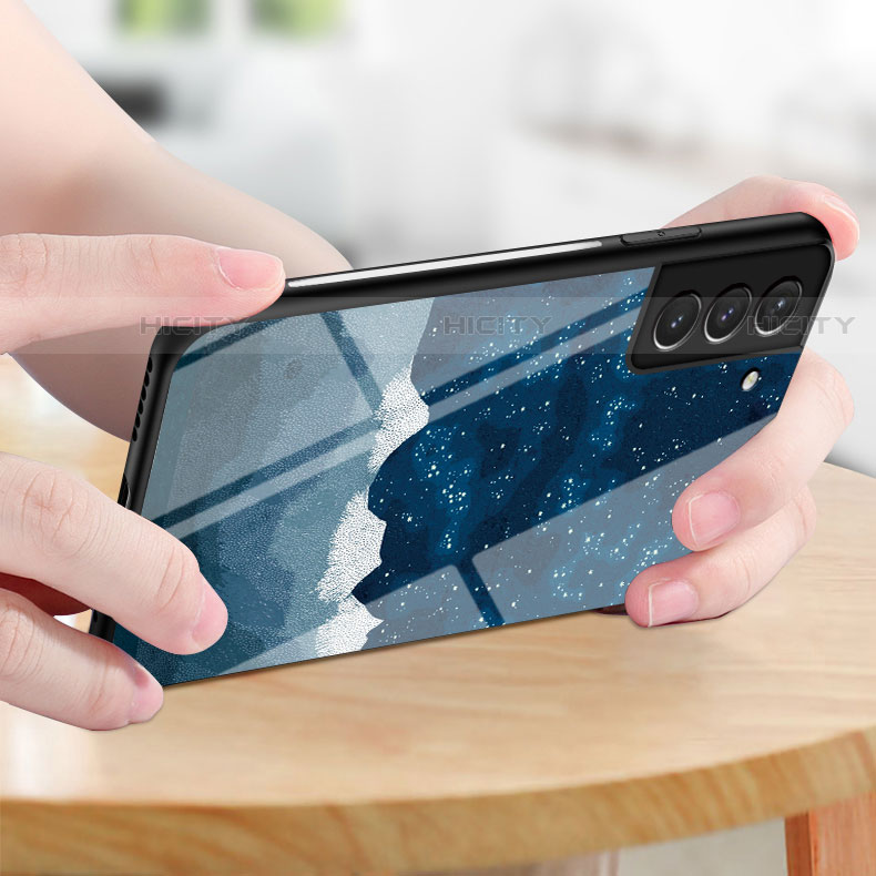 Custodia Silicone Gel Laterale Mistica Luna Stelle Specchio Cover S01 per Samsung Galaxy S23 Plus 5G