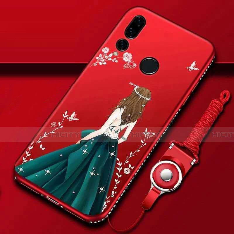 Custodia Silicone Gel Morbida Abito Ragazza Cover K01 per Huawei Honor 20E