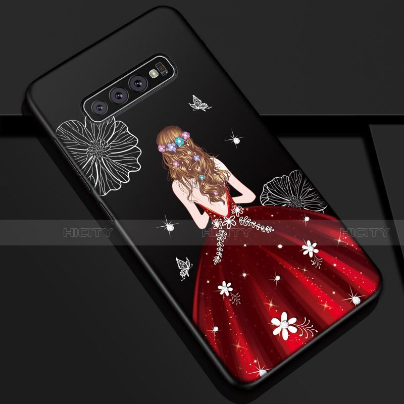 Custodia Silicone Gel Morbida Abito Ragazza Cover K01 per Samsung Galaxy S10 5G