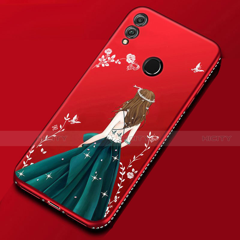 Custodia Silicone Gel Morbida Abito Ragazza Cover per Huawei Honor View 10 Lite Multicolore