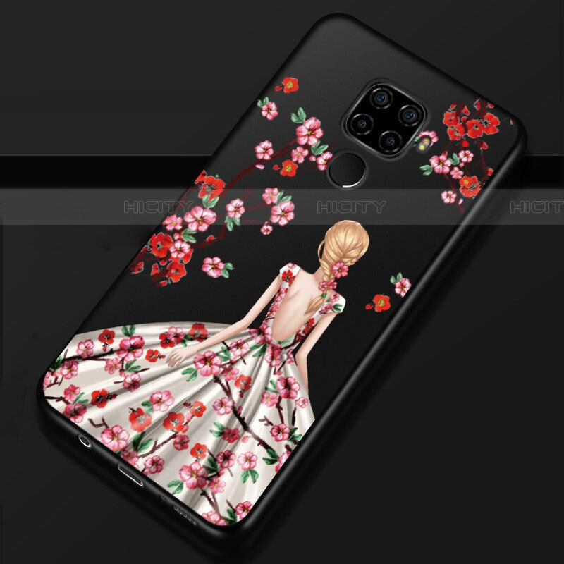 Custodia Silicone Gel Morbida Abito Ragazza Cover per Huawei Mate 30 Lite