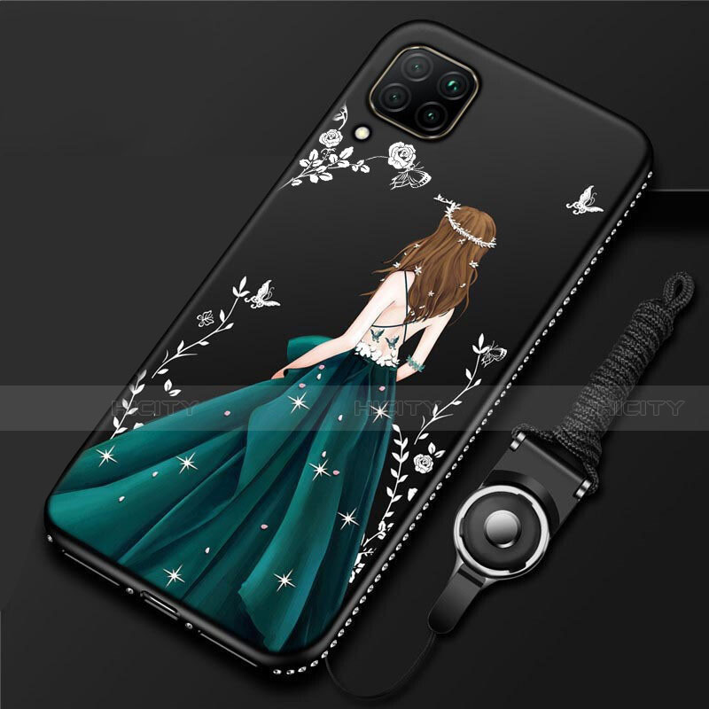 Custodia Silicone Gel Morbida Abito Ragazza Cover per Huawei Nova 6 SE