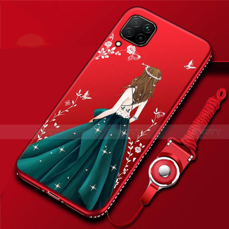 Custodia Silicone Gel Morbida Abito Ragazza Cover per Huawei Nova 6 SE