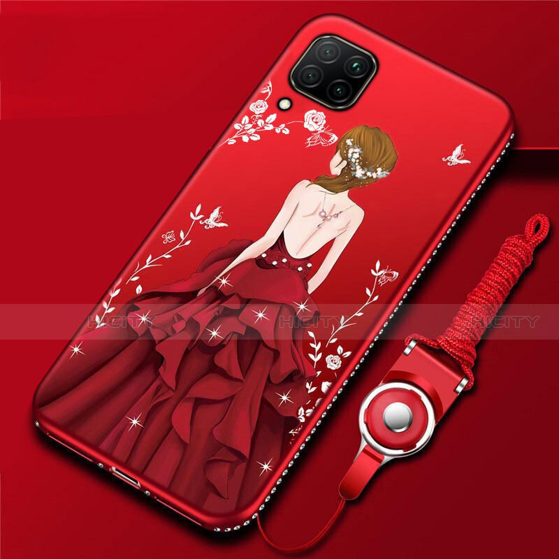 Custodia Silicone Gel Morbida Abito Ragazza Cover per Huawei Nova 6 SE