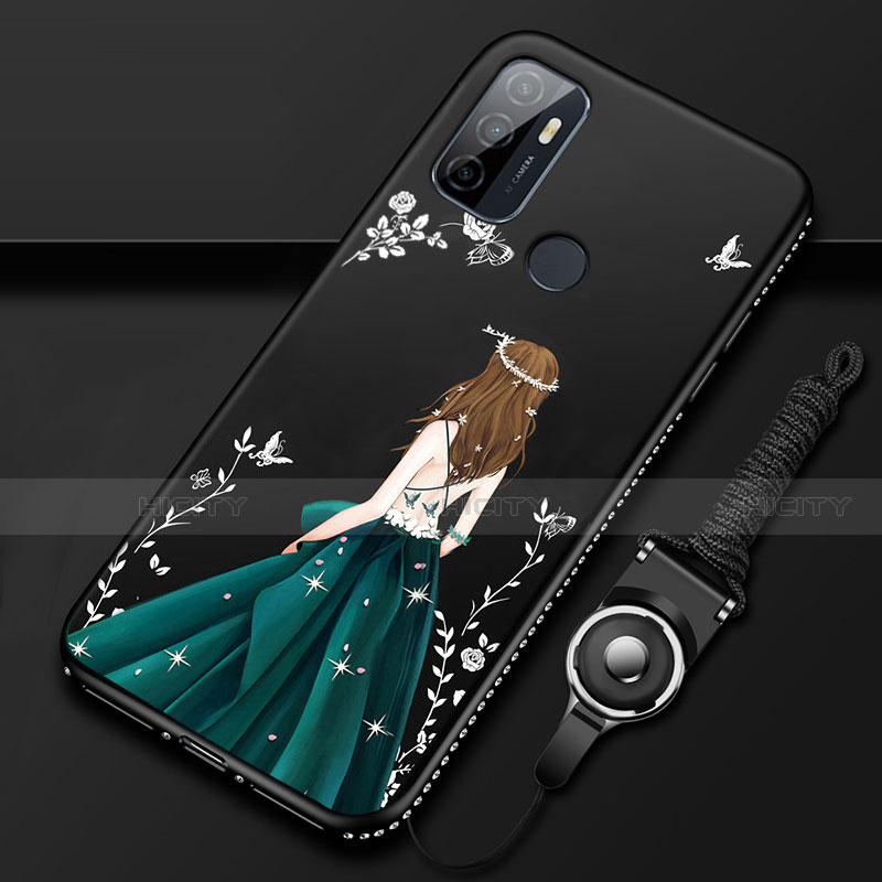 Custodia Silicone Gel Morbida Abito Ragazza Cover per Oppo A32